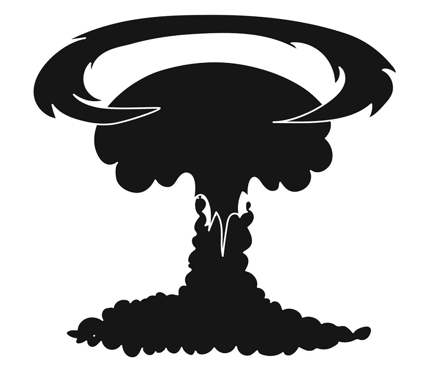 Nuclear Explosion clipart png for kids