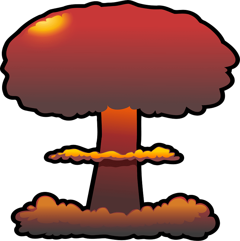 Nuclear Explosion clipart transparent 8