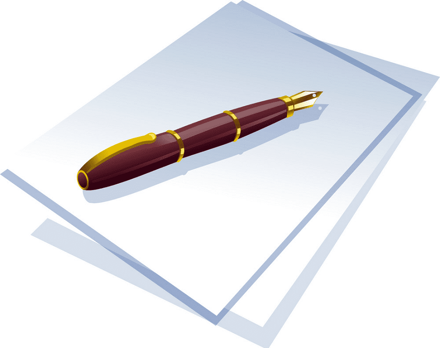 Paper and Pen clipart download