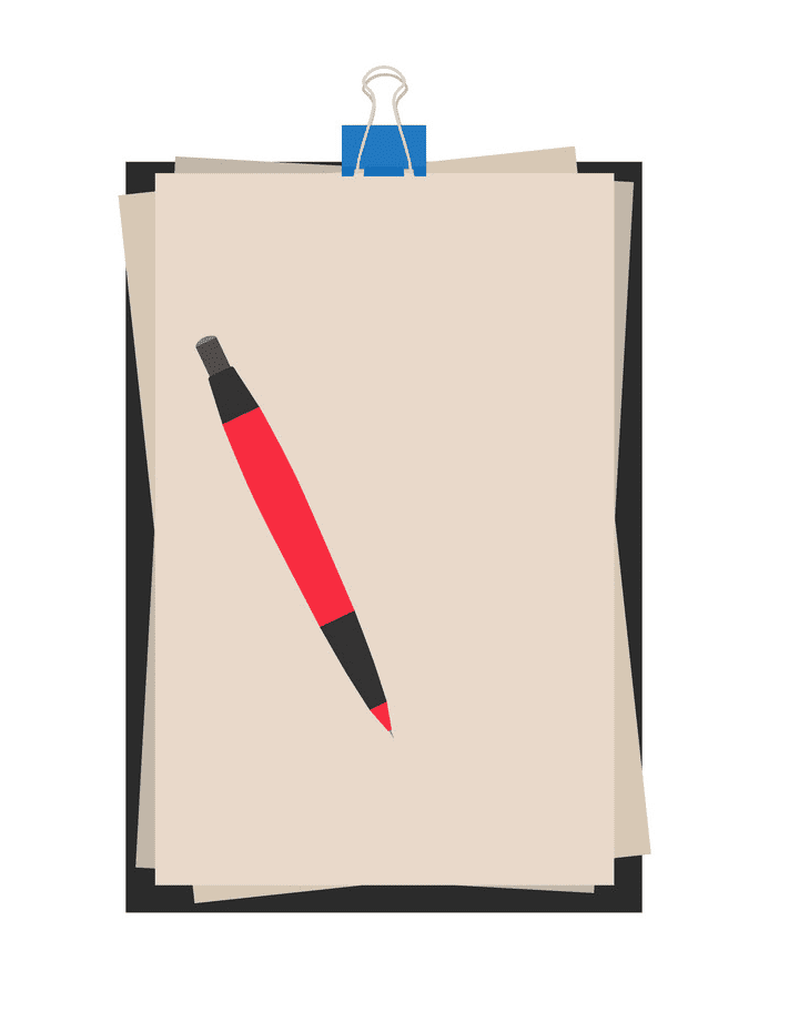 Paper and Pen clipart free image