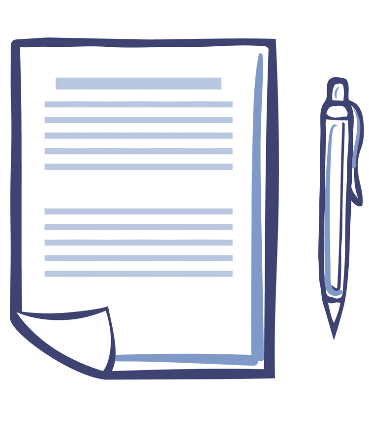 Paper and Pen clipart png image