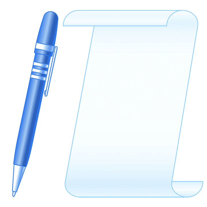 Paper and Pen clipart png images