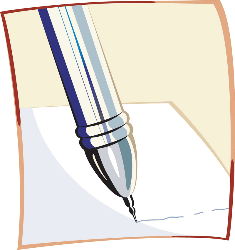 Paper and Pen clipart png