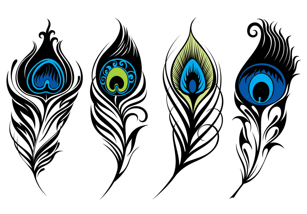 Peacock Feathers clipart free