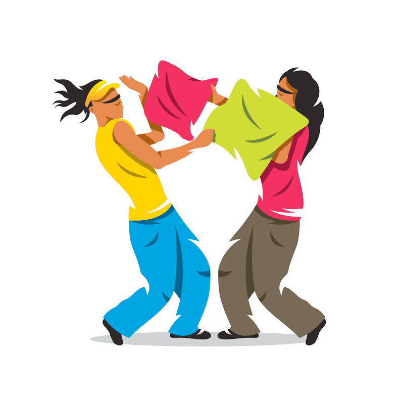Pillow Fight clipart download