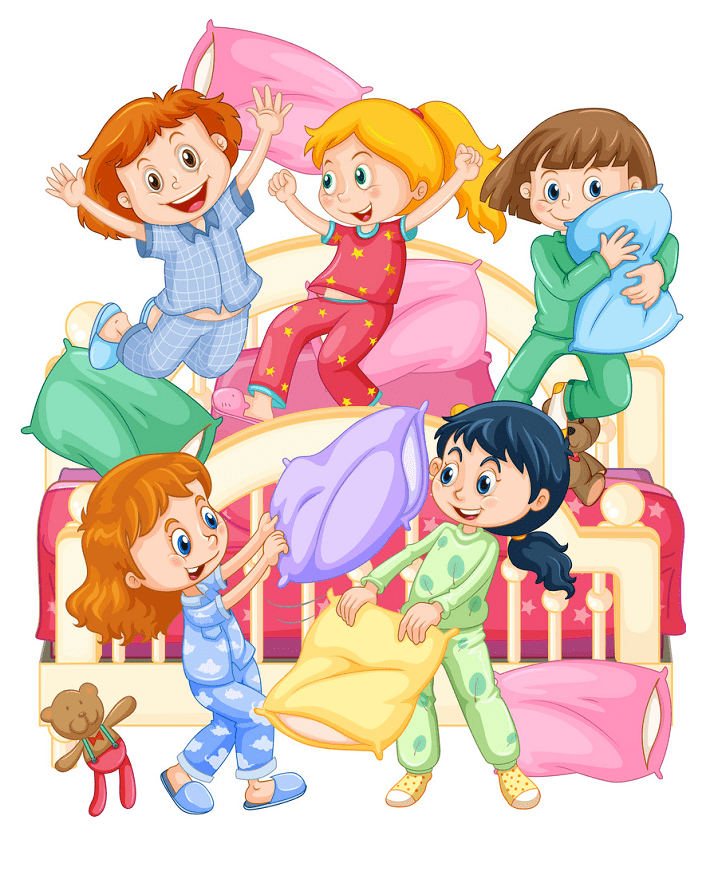 Pillow Fight clipart free download
