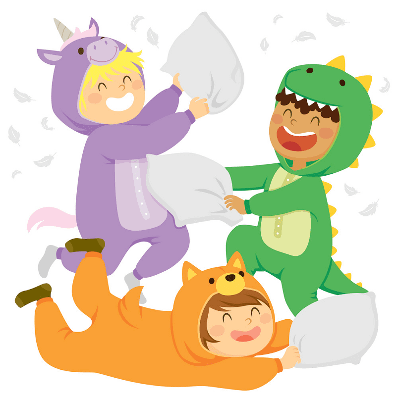 Pillow Fight clipart images