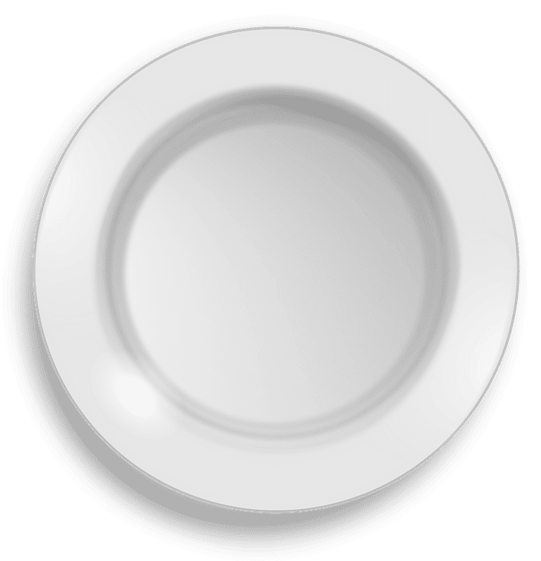 Plate clipart transparent background 8