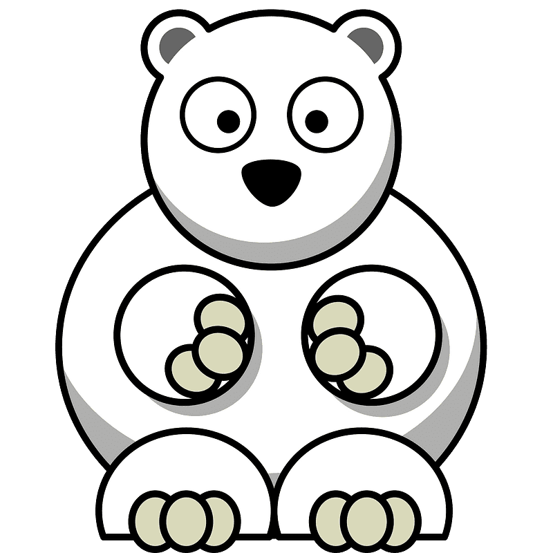 Polar Bear clipart transparent 12