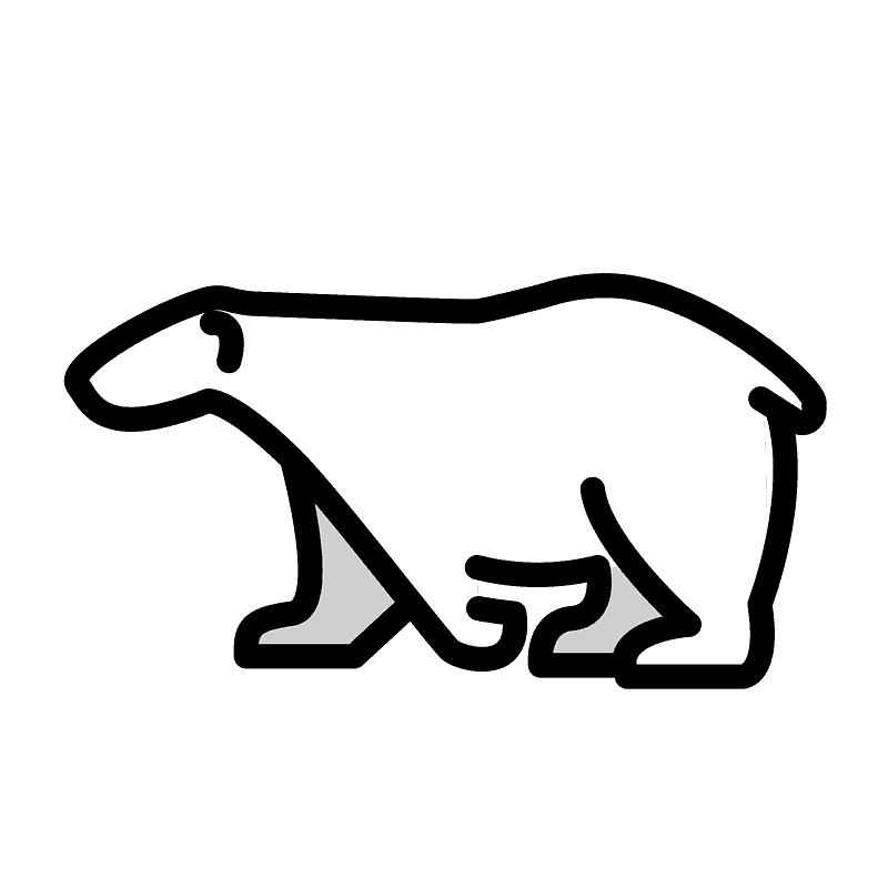 Polar Bear clipart transparent 5