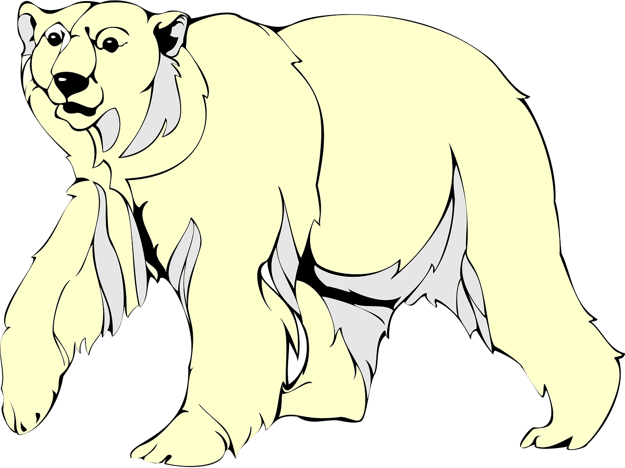 Polar Bear clipart transparent background 5