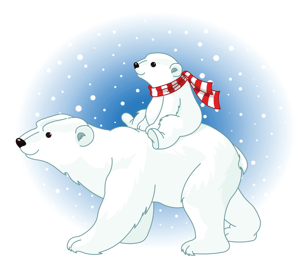 Polar Bears clipart free