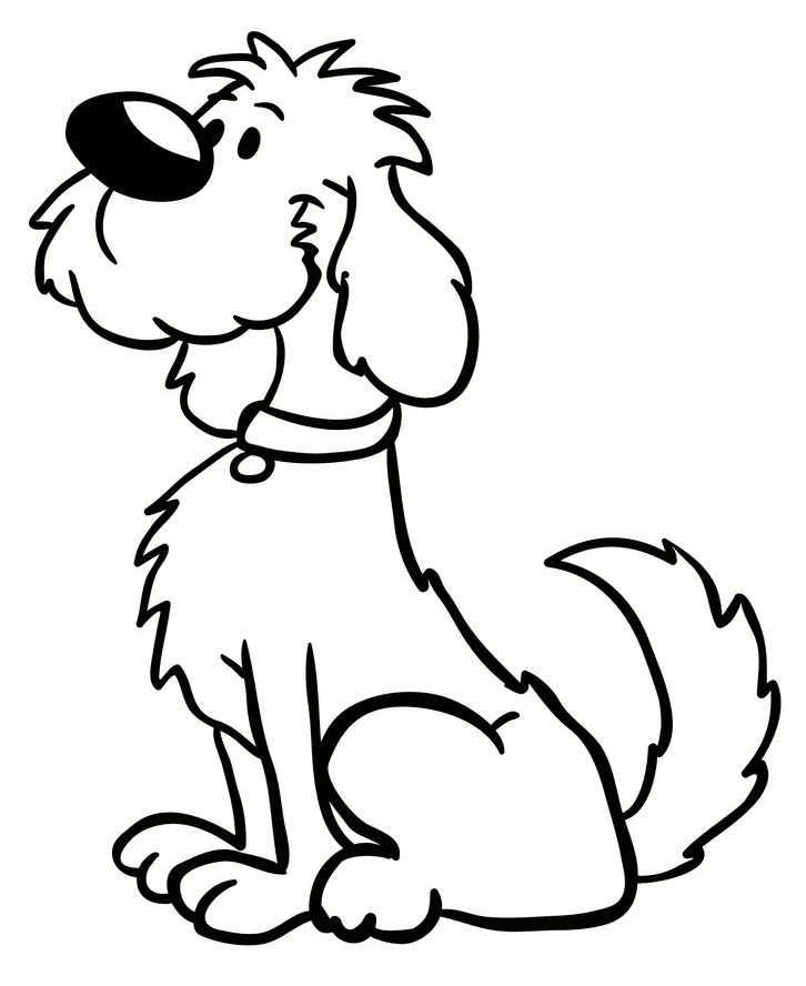 Puppy Clipart Black and White png