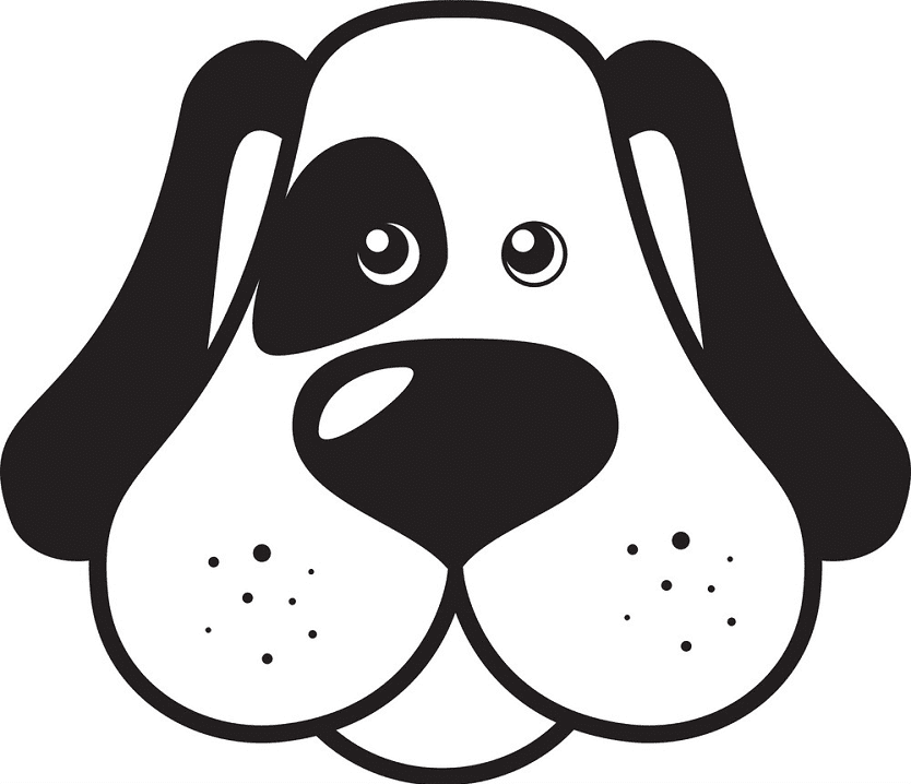 Puppy Face clipart for free