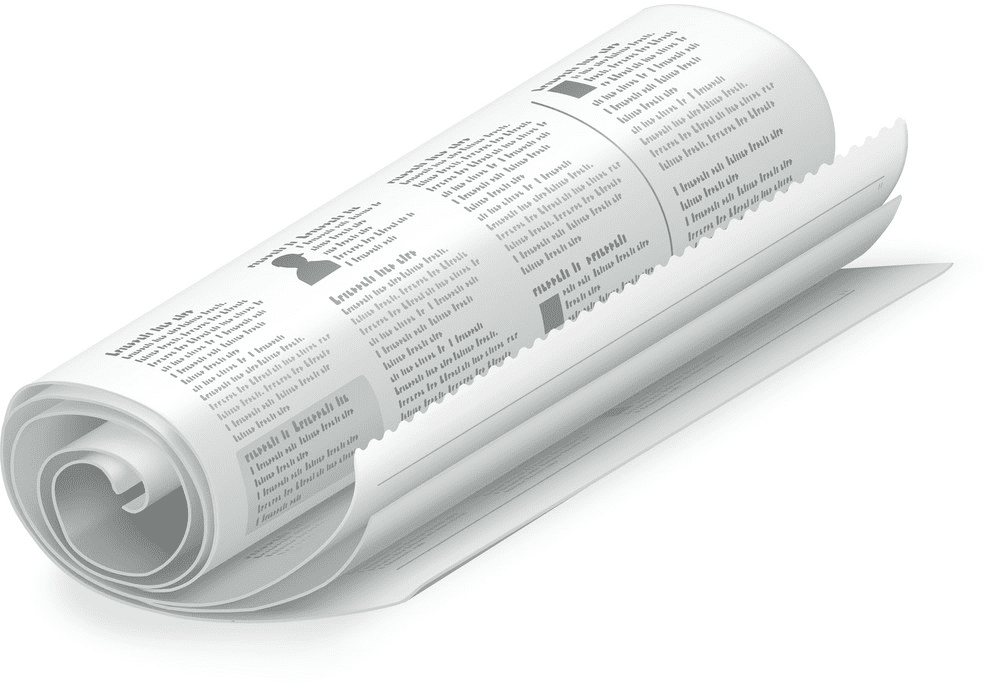 Rolled Newspaper clipart images