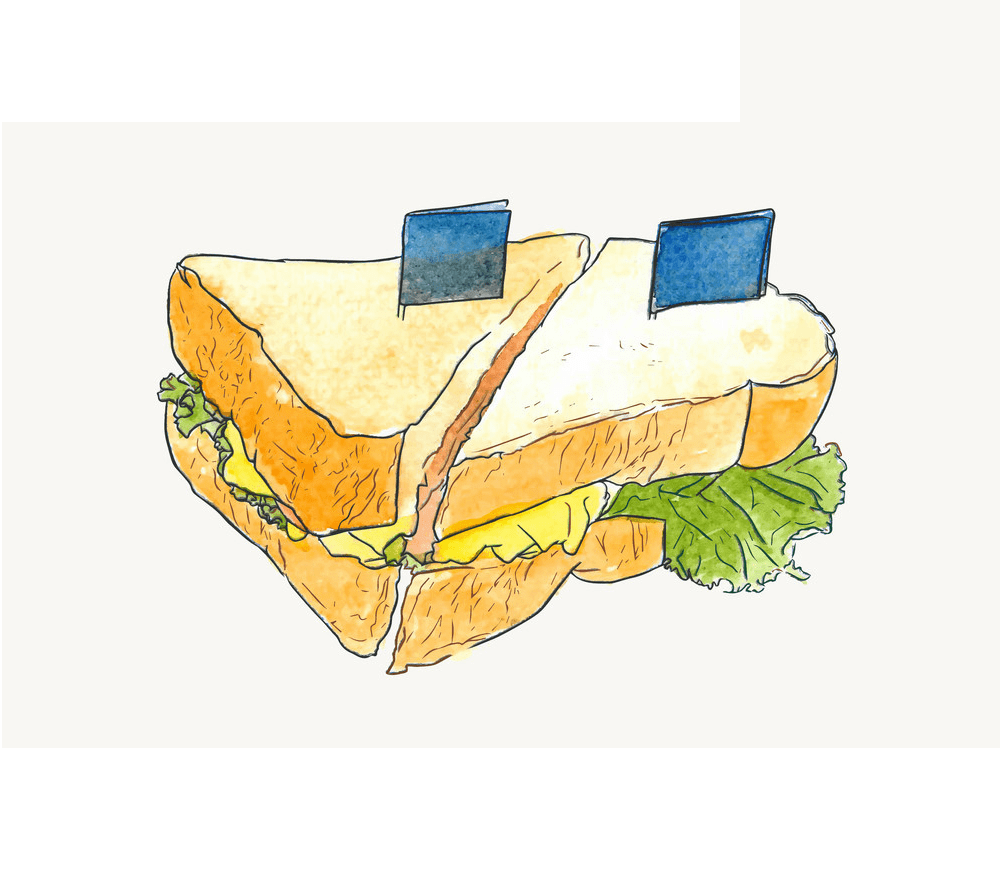 Salad Sandwich clipart