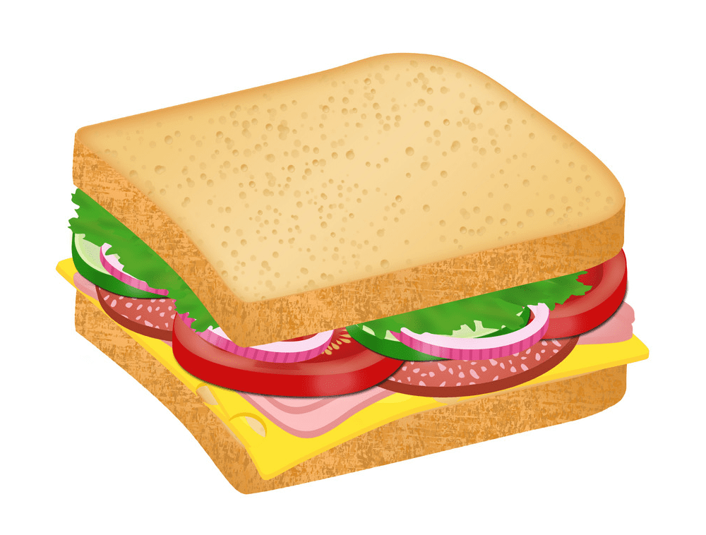 Sandwich clipart for kids