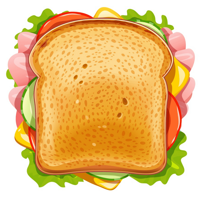 Sandwich clipart free for kid