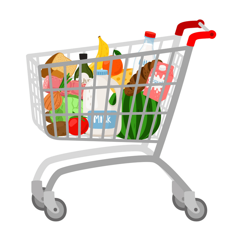 Shopping Cart clipart for free