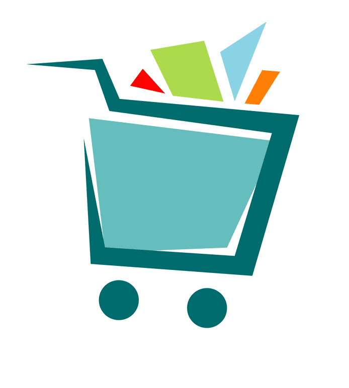 Shopping Cart clipart png for kids