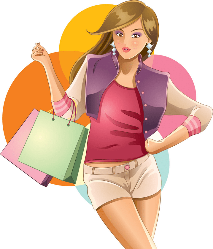 Shopping clipart for kids