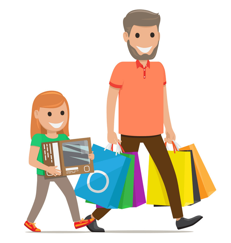 Shopping clipart free picture