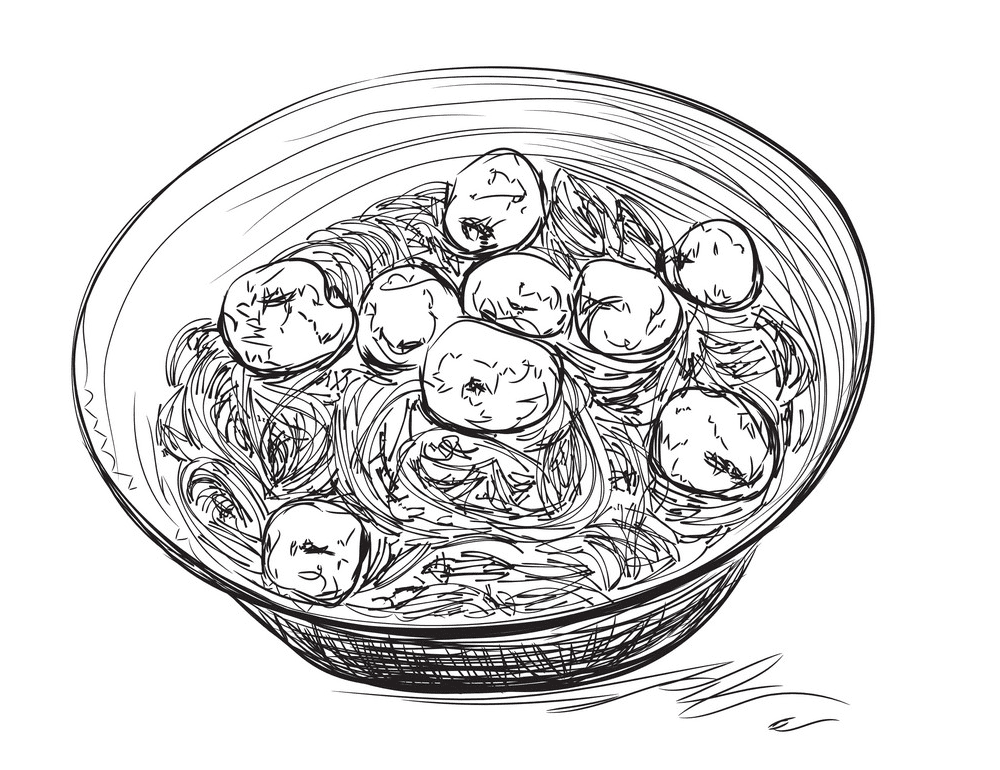 Spaghetti Clipart Black and White images