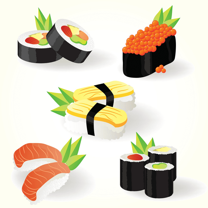 Sushi clipart for free