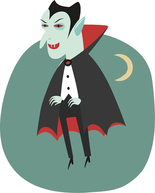 Vampire clipart transparent background 4