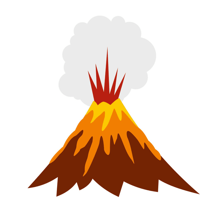 Volcano Eruption clipart for free