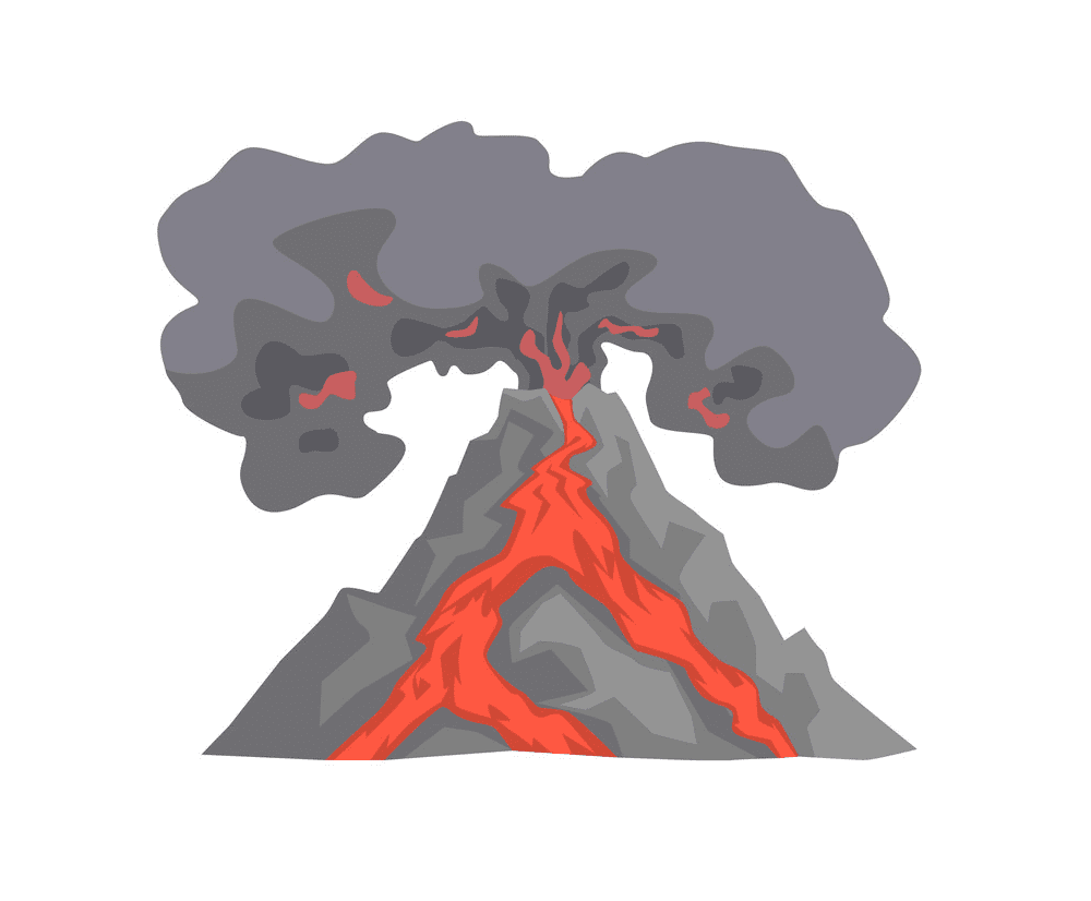 Volcano Eruption clipart free download