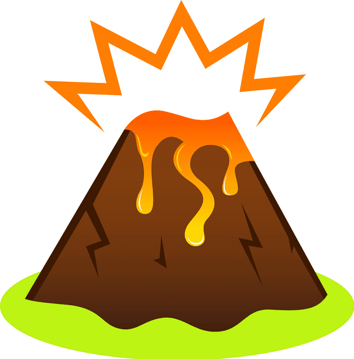 Volcano Eruption clipart png free