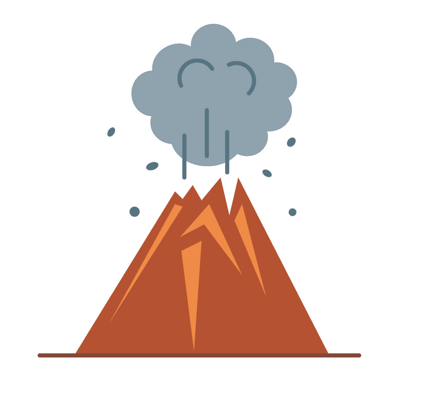 Volcano Eruption clipart png