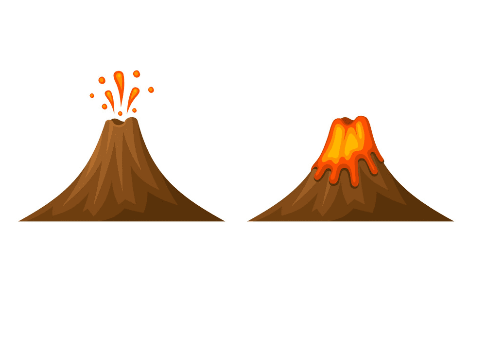 Volcano clipart free images