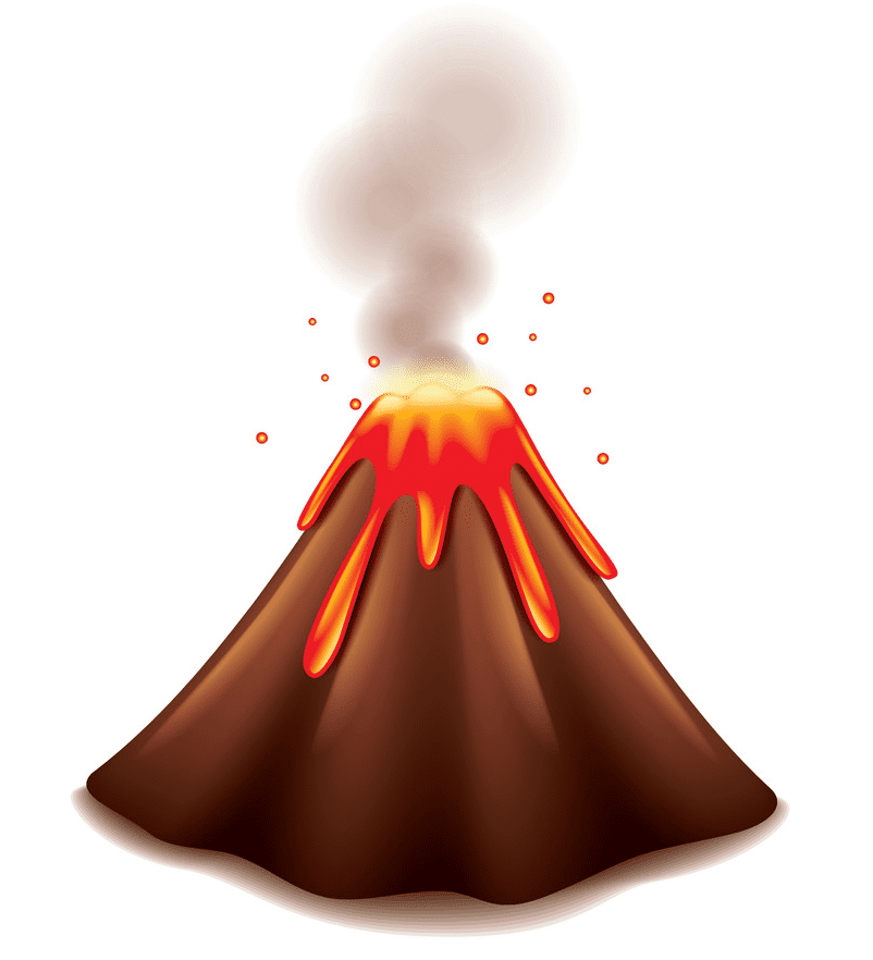 Volcano clipart images