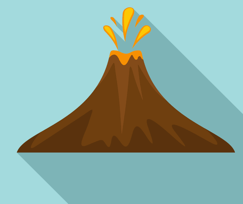 Volcano clipart picture