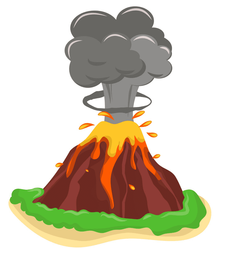 Volcano clipart png download