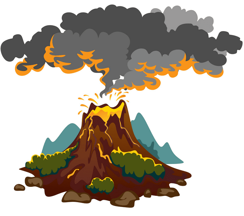 Volcano Clipart