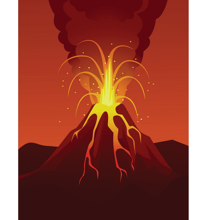 Volcano clipart png images