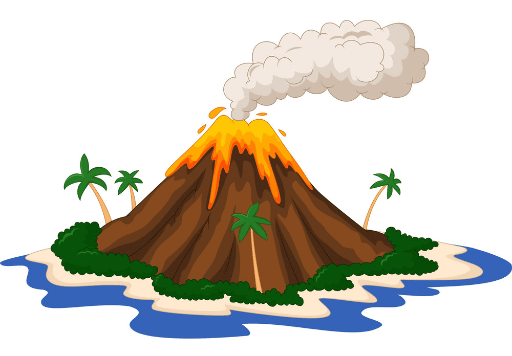 Volcano clipart png