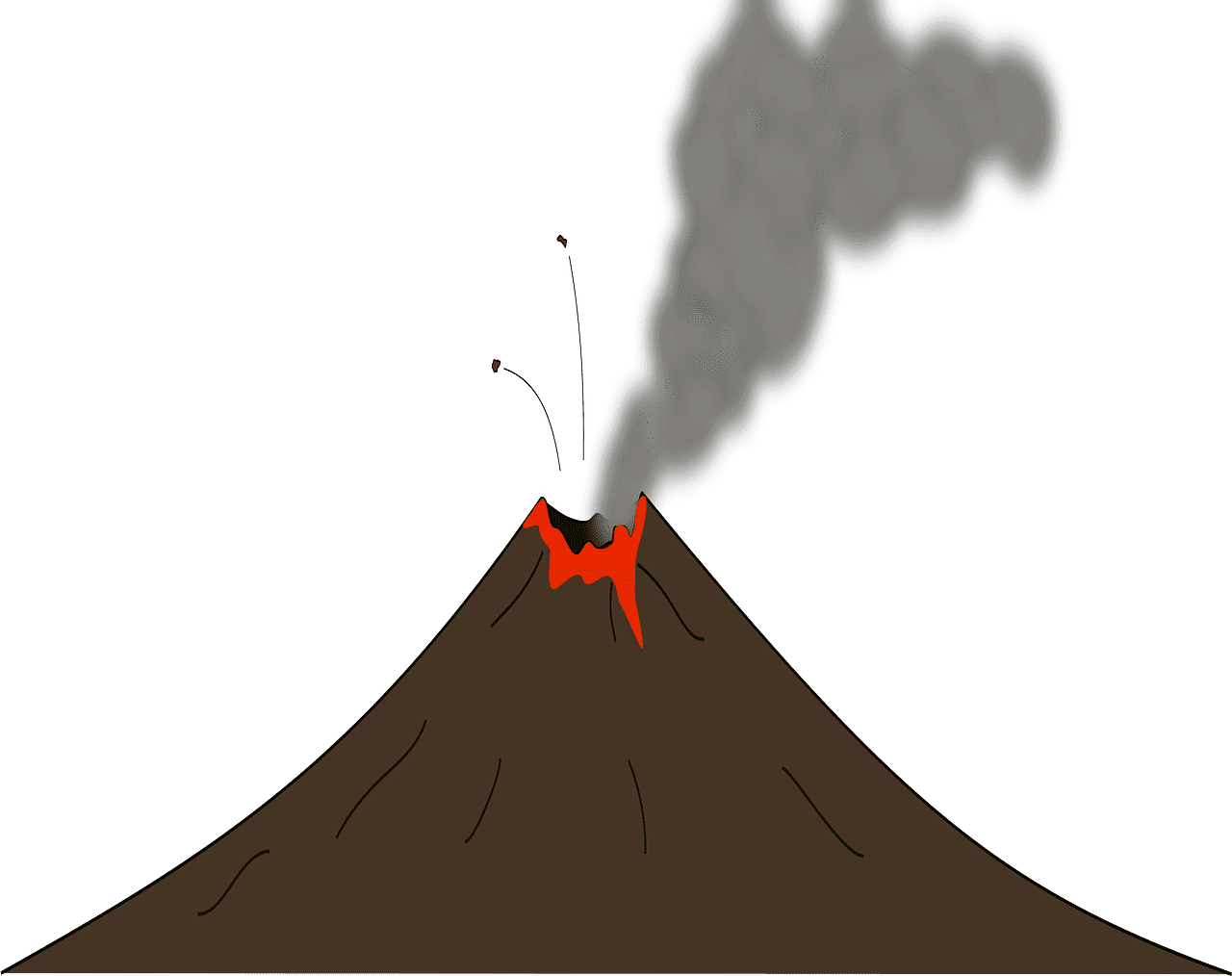 Volcano clipart transparent background 10