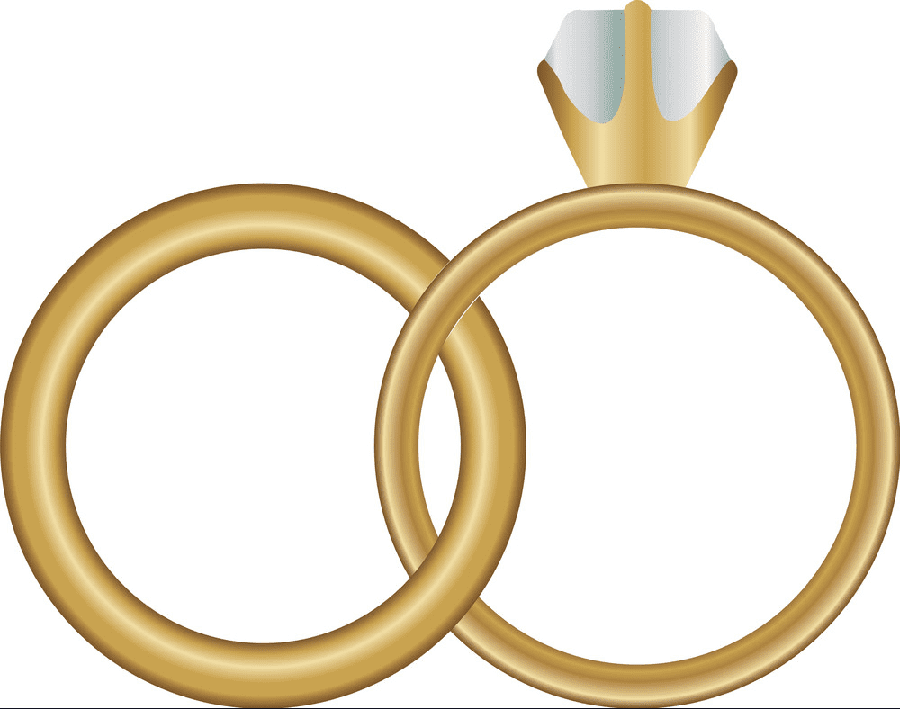 Wedding Rings clipart png 1