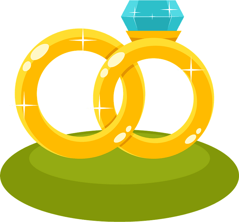 Wedding Rings clipart transparent