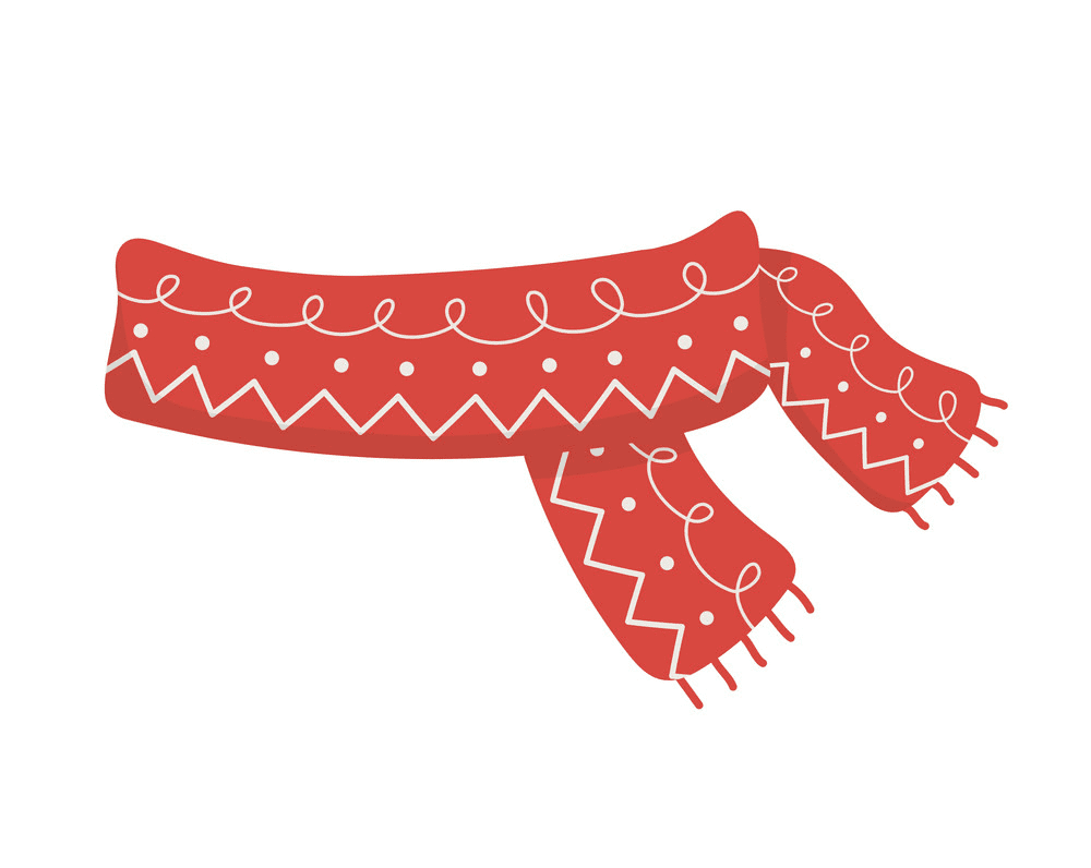 Winter Scarf clipart for kid