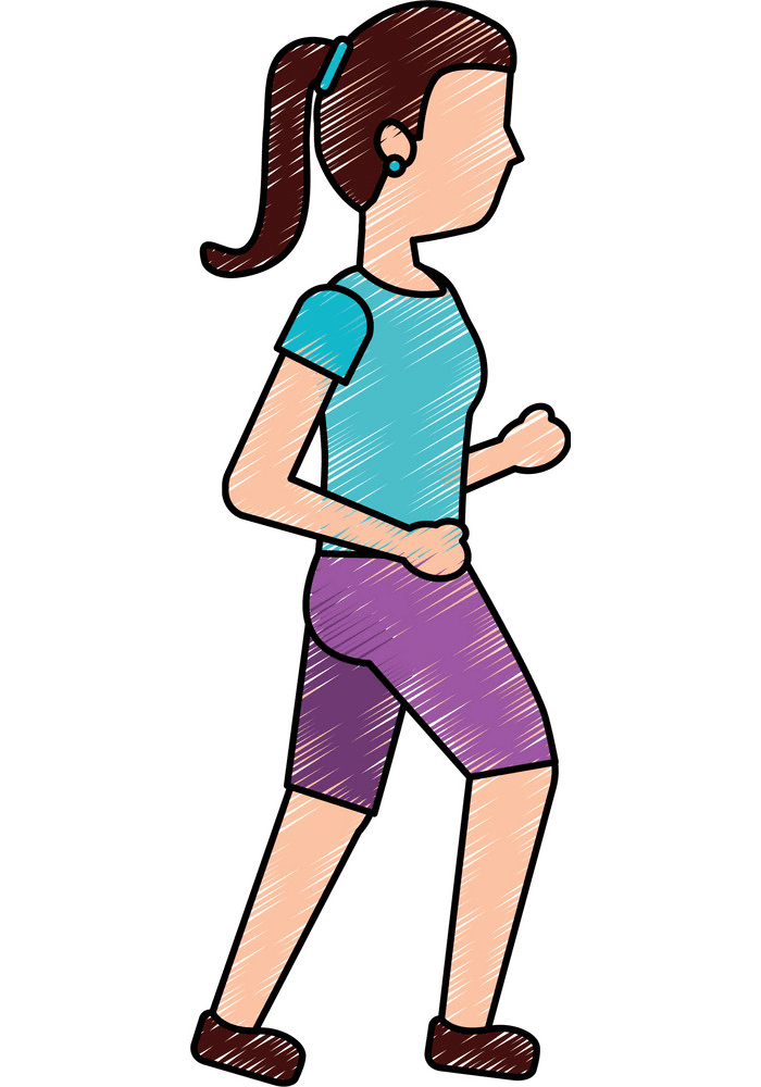Woman Walking clipart free images
