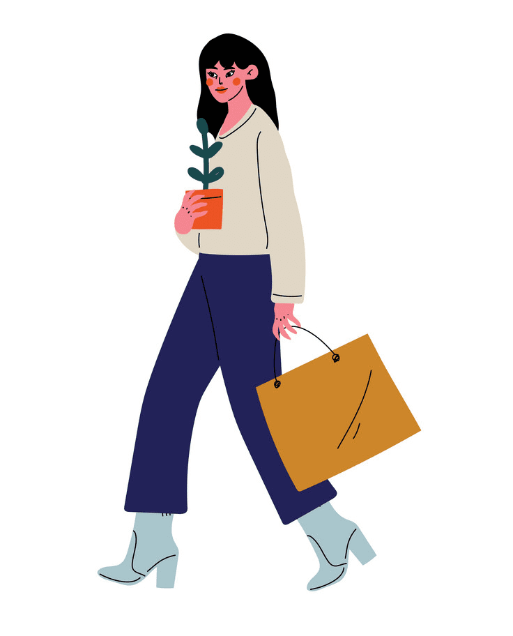 Woman Walking clipart images