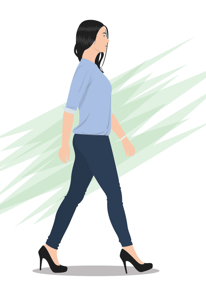 Woman Walking clipart
