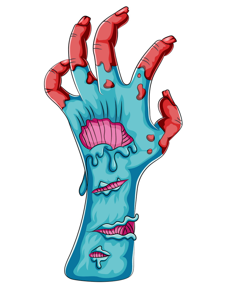 Zombie Hand clipart free image