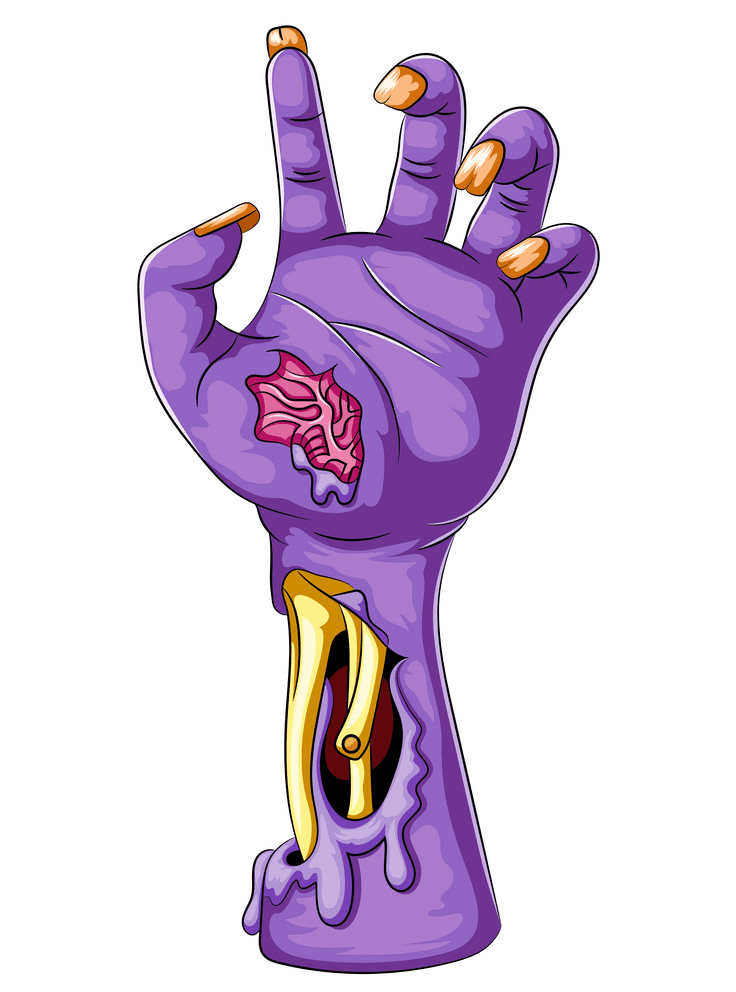 Zombie Hand clipart png