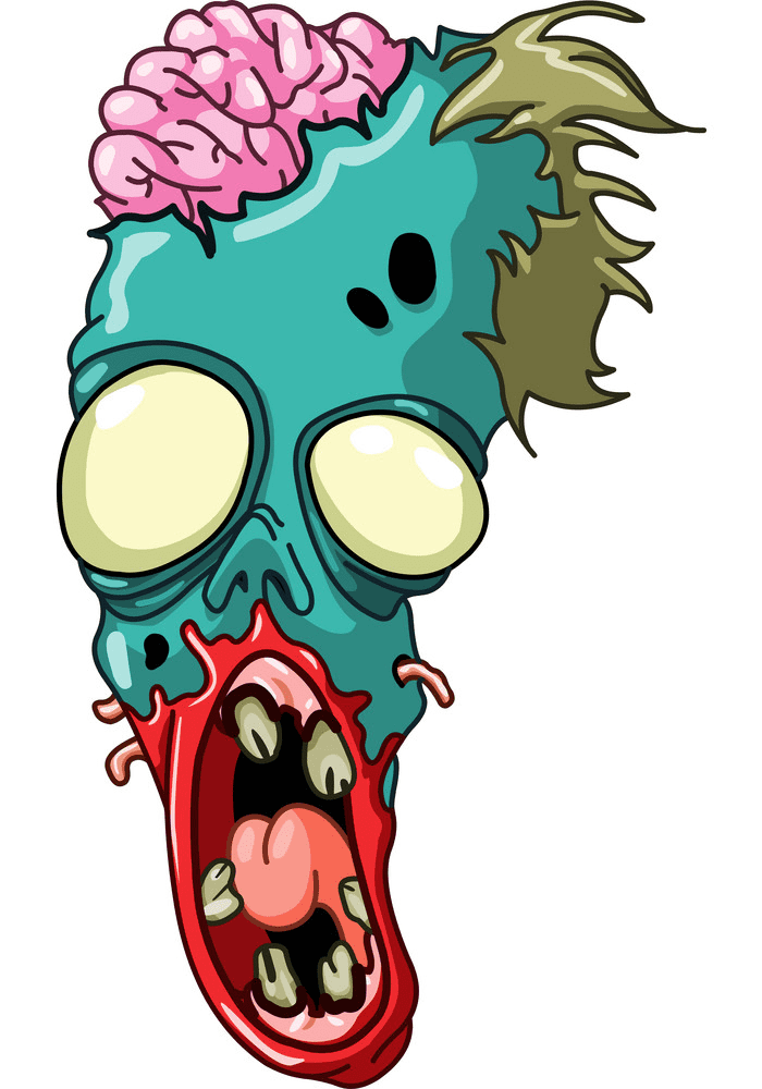Zombie Head clipart picture